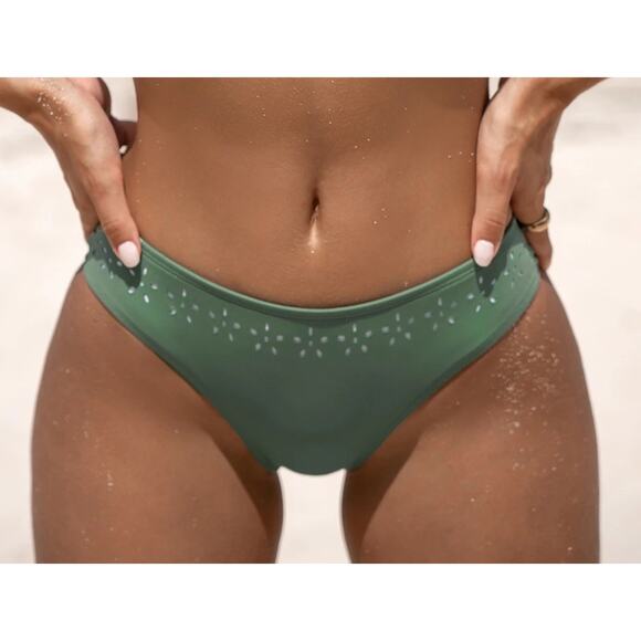 CUPSHE NWT Sage Green Bikini Bottoms Only Standard Fit Size Small - Picture 6 of 6